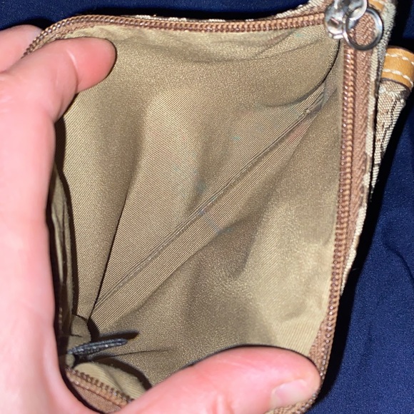 Coach Signature Monogram Wristlet Bag - Picture 4 of 6